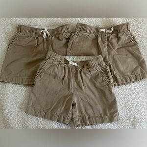 J Crew - Crewcuts - Boys Size 5 Twill Dock Short - Set of 3